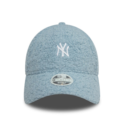 Casquette Femme 9FORTY MLB Borg New York Yankees bleu clair-blanc NEW ERA