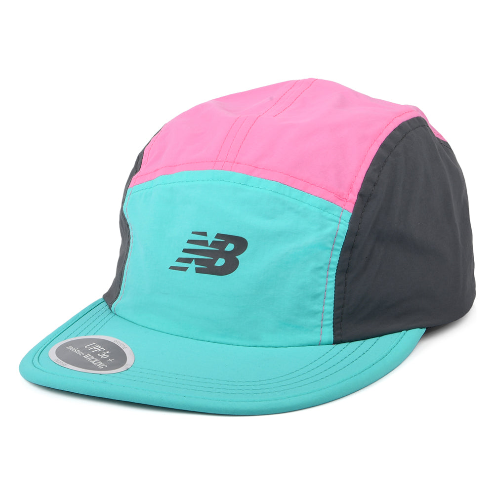 Casquette 5 Panel Recyclé Everyday bleu sarcelle-rose-graphite NEW BALANCE