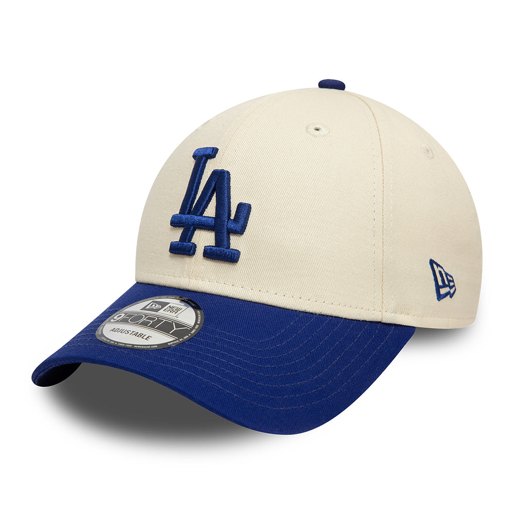 Casquette 9FORTY MLB Colourblock L.A. Dodgers crème-bleu roi NEW ERA
