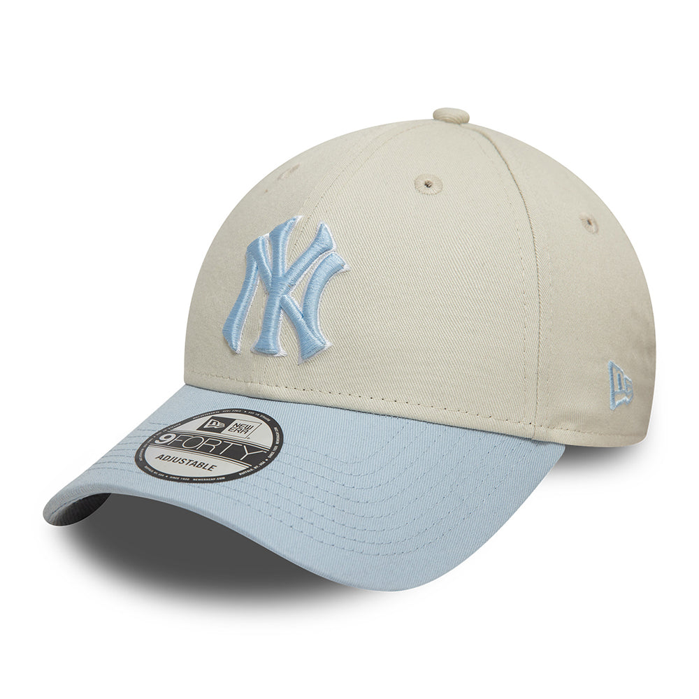 Casquette 9FORTY MLB World Series Patch New York Yankees ivoire-bleu clair NEW ERA