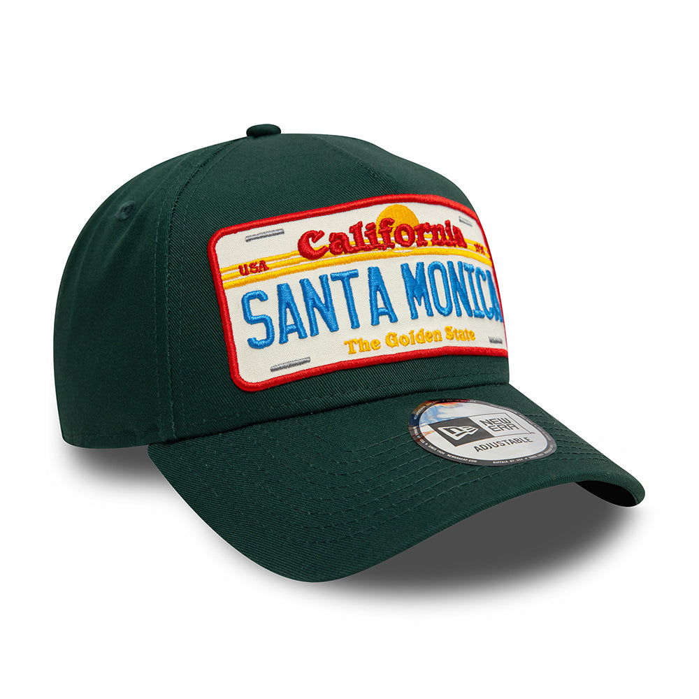 Casquette Snapback Santa Monica License Plate A-Frame vert foncé NEW ERA
