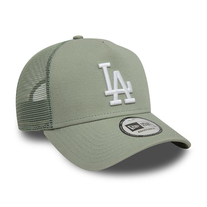 Casquette Trucker MLB League Essential A-Frame L.A. Dodgers sauge-blanc NEW ERA