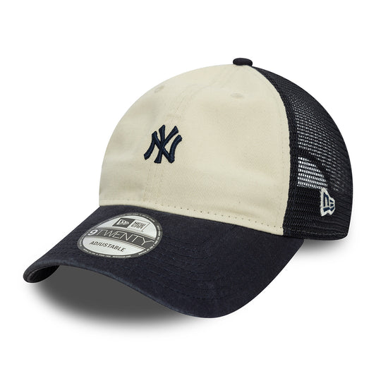 Casquette Trucker Femme 9TWENTY MLB Mini Logo New York Yankees crème-bleu marine NEW ERA