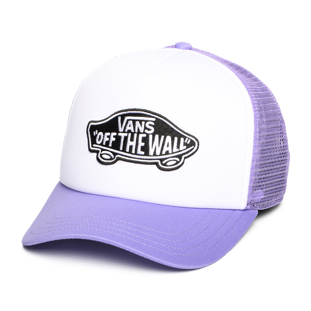Casquette Trucker à Visière Incurvée Classic Patch blanc-lilas VANS