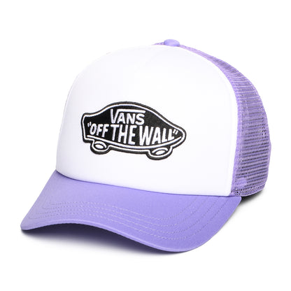 Casquette Trucker à Visière Incurvée Classic Patch blanc-lilas VANS