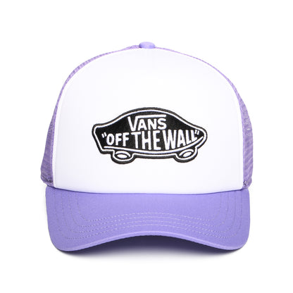 Casquette Trucker à Visière Incurvée Classic Patch blanc-lilas VANS