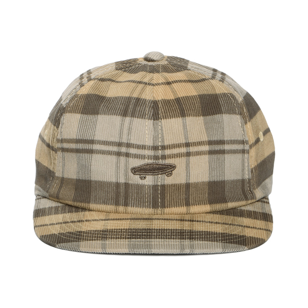 Casquette en Velours Côtelé à Carreaux Salton II pierre VANS