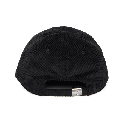 Casquette en Velours Côtelé Large Harlem noir sur noir CARHARTT WIP