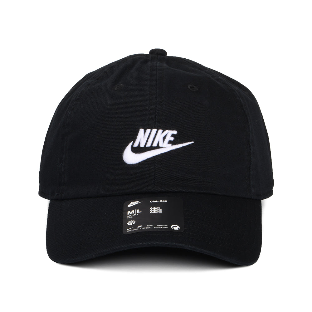 Casquette Non Structurée Délavé en Coton Sergé Délavé noir-blanc NIKE GOLF