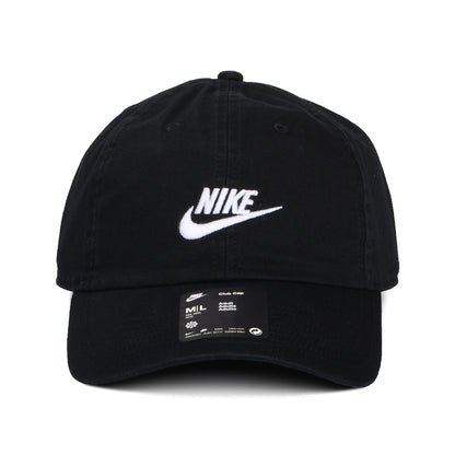 Casquette Non Structurée Délavé en Coton Sergé Délavé noir-blanc NIKE GOLF
