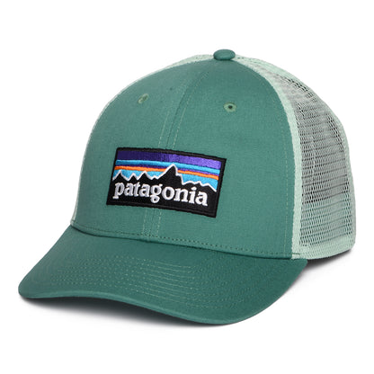 Casquette Trucker en Coton Bio LoPro P-6 Logo vert aqua PATAGONIA