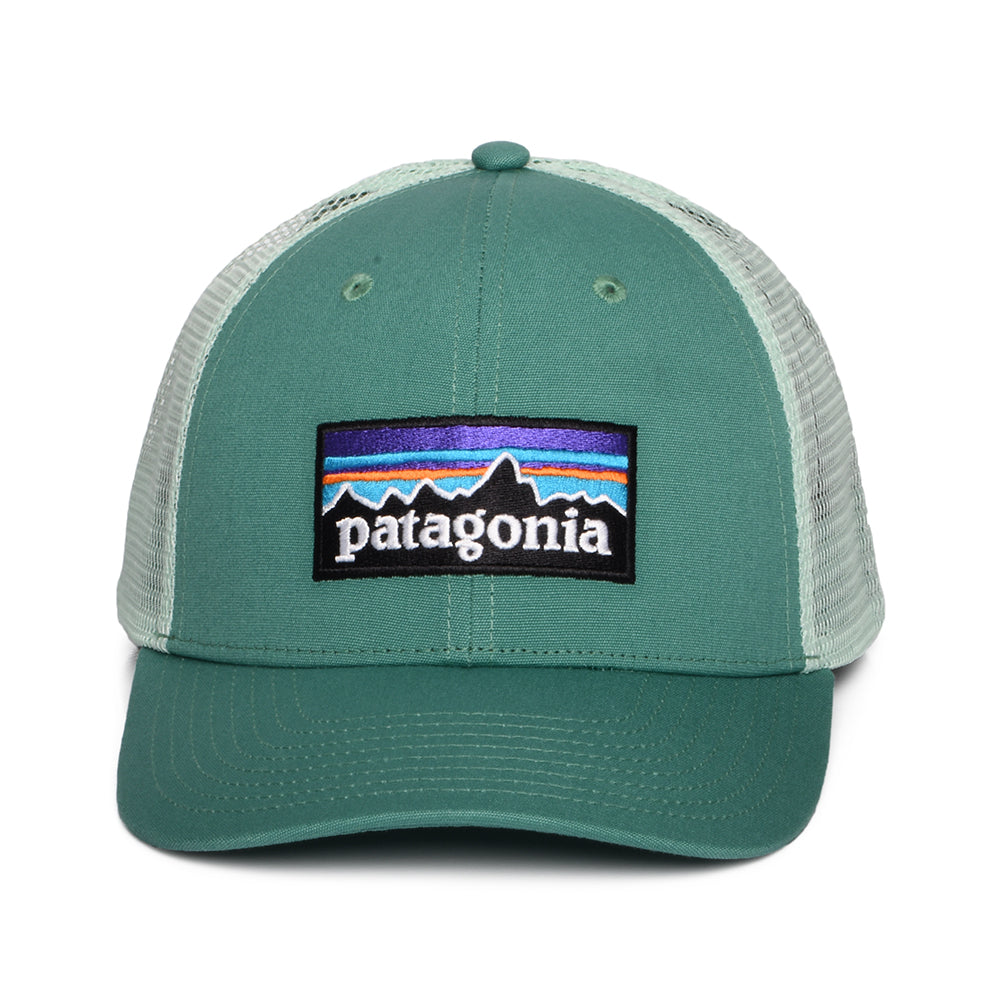 Casquette Trucker en Coton Bio LoPro P-6 Logo vert aqua PATAGONIA