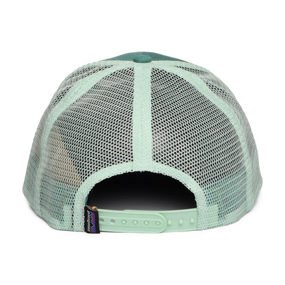 Casquette Trucker en Coton Bio LoPro P-6 Logo vert aqua PATAGONIA