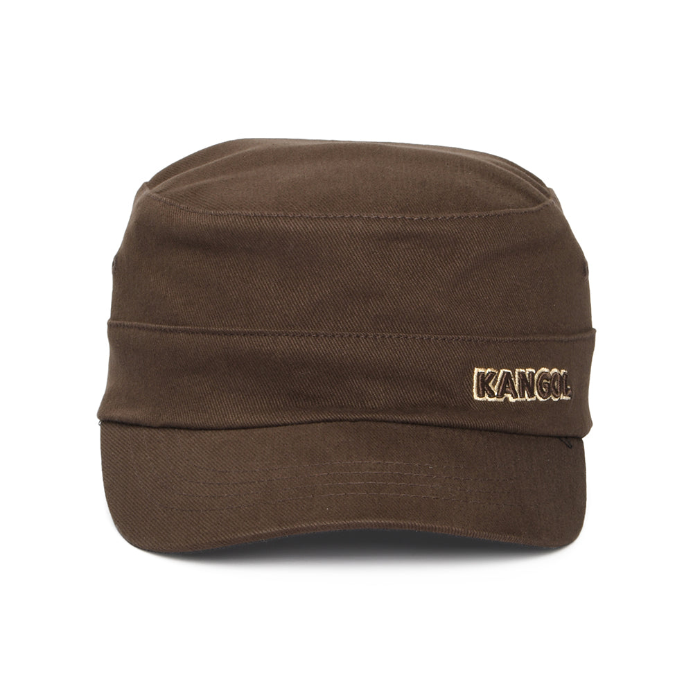 Casquette Militaire en Coton Sergé marron KANGOL