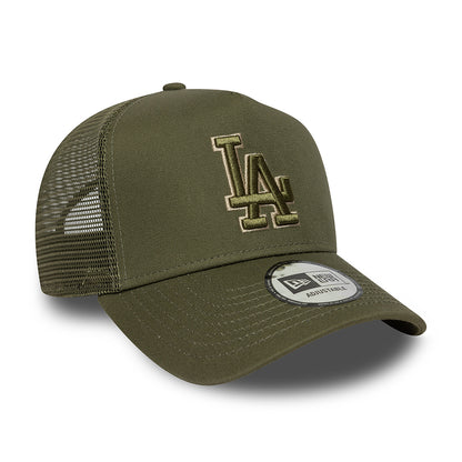 Casquette Trucker MLB Outline A-Frame L.A. Dodgers olive NEW ERA