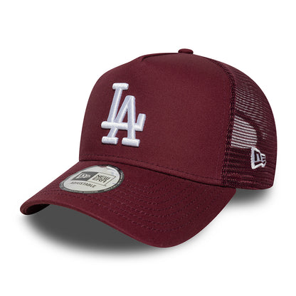 Casquette Trucker MLB League Essential A-Frame L.A. Dodgers bordeaux-blanc NEW ERA