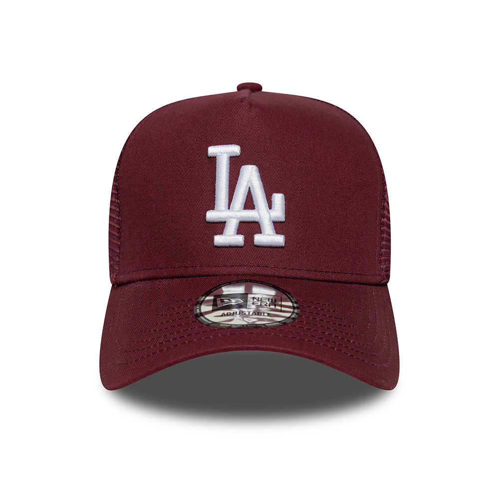 Casquette Trucker MLB League Essential A-Frame L.A. Dodgers bordeaux-blanc NEW ERA