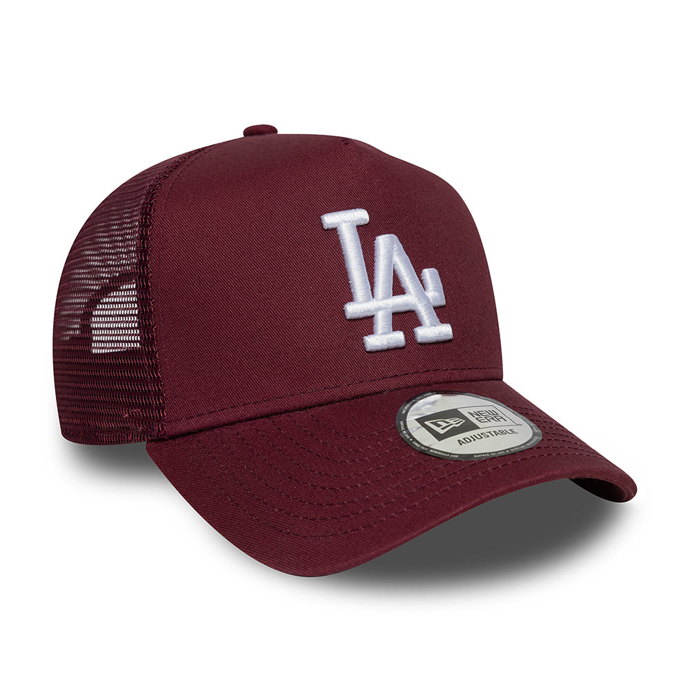 Casquette Trucker MLB League Essential A-Frame L.A. Dodgers bordeaux-blanc NEW ERA