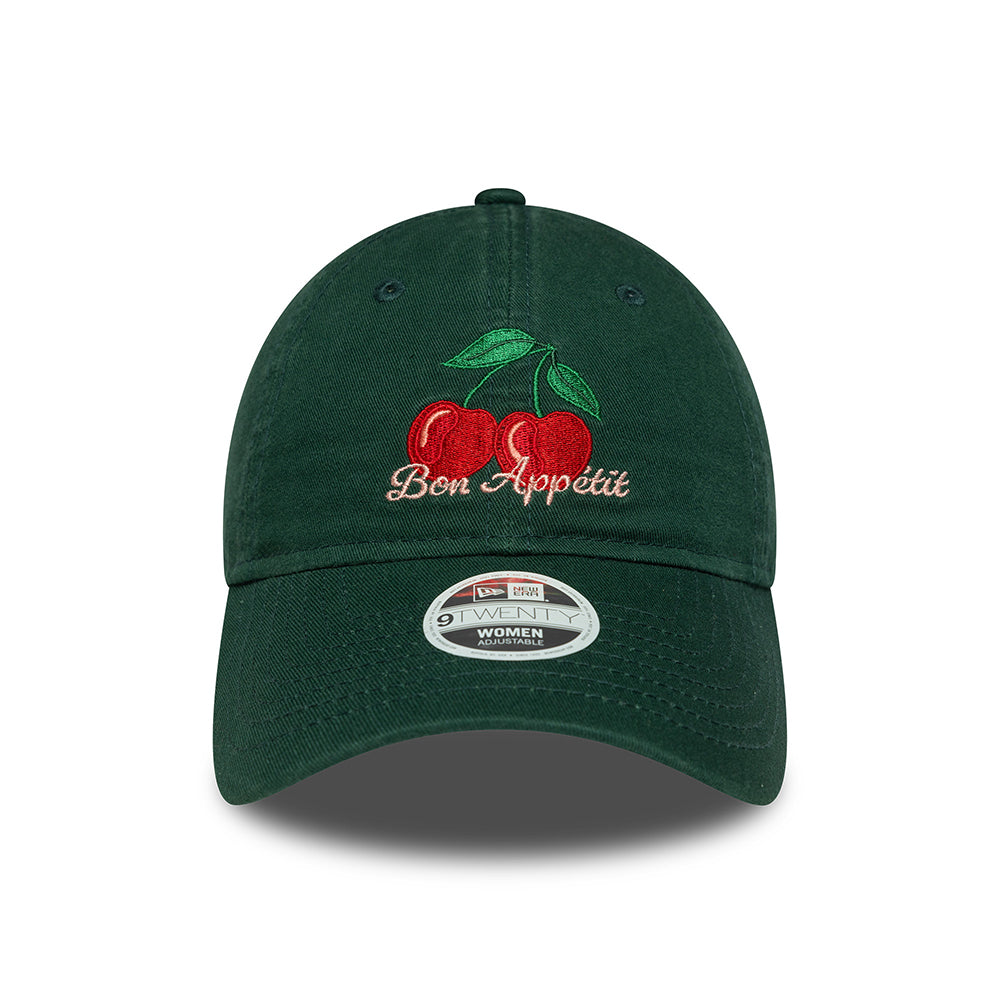 Casquette Femme 9TWENTY NE Phrase Bon Appétit vert foncé NEW ERA