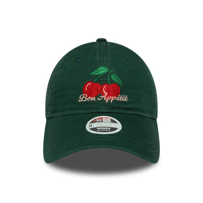 Casquette Femme 9TWENTY NE Phrase Bon Appétit vert foncé NEW ERA