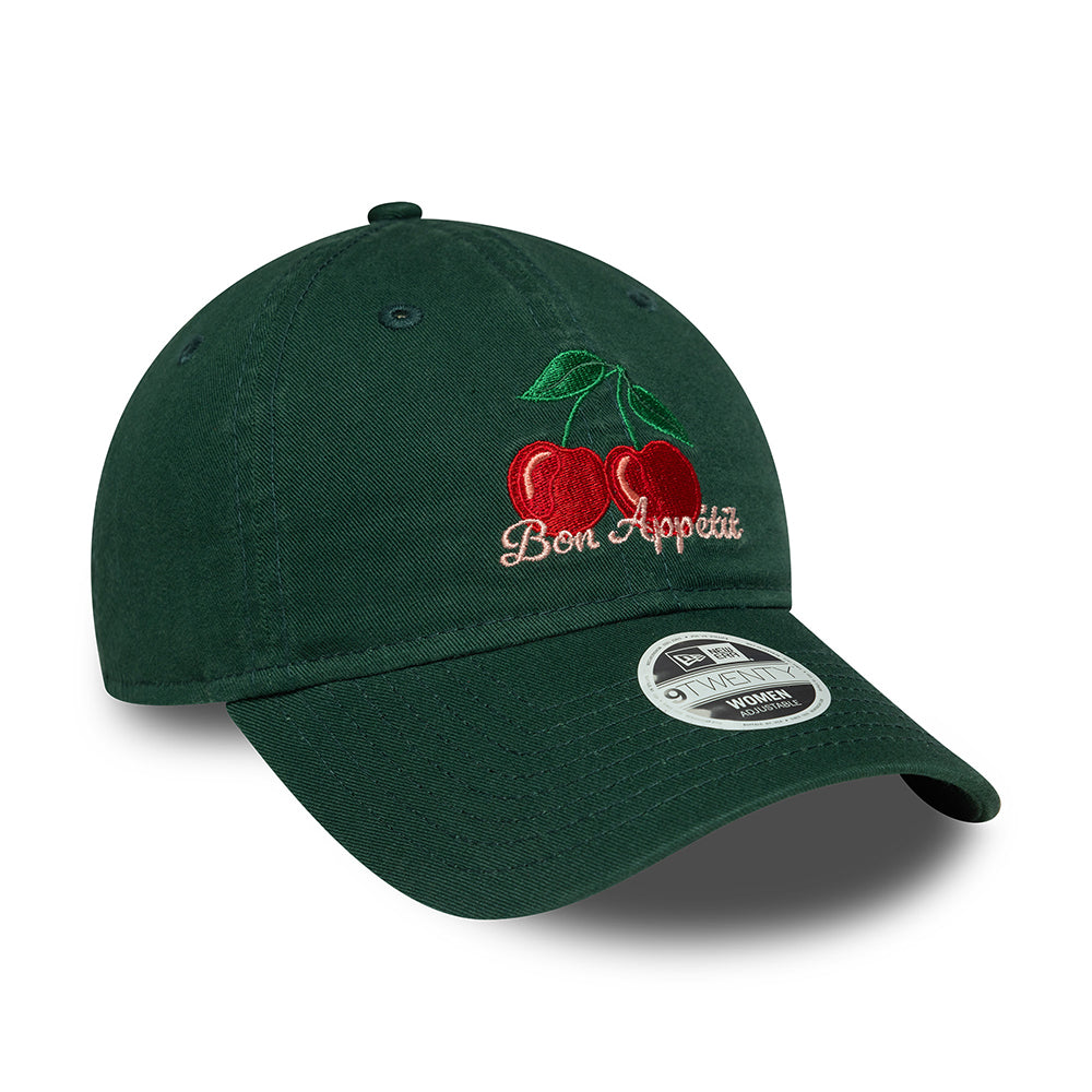 Casquette Femme 9TWENTY NE Phrase Bon Appétit vert foncé NEW ERA