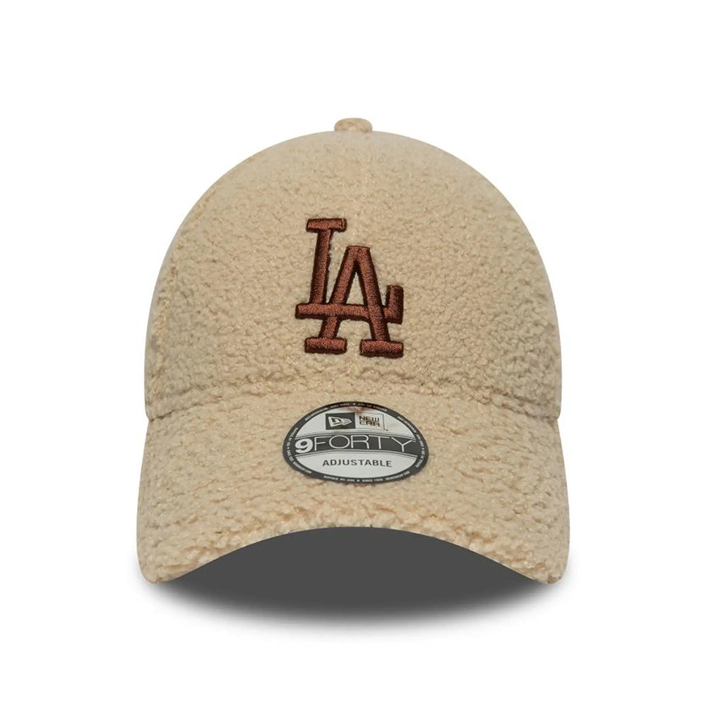 Casquette 9FORTY MLB Borg L.A. Dodgers beige-marron NEW ERA