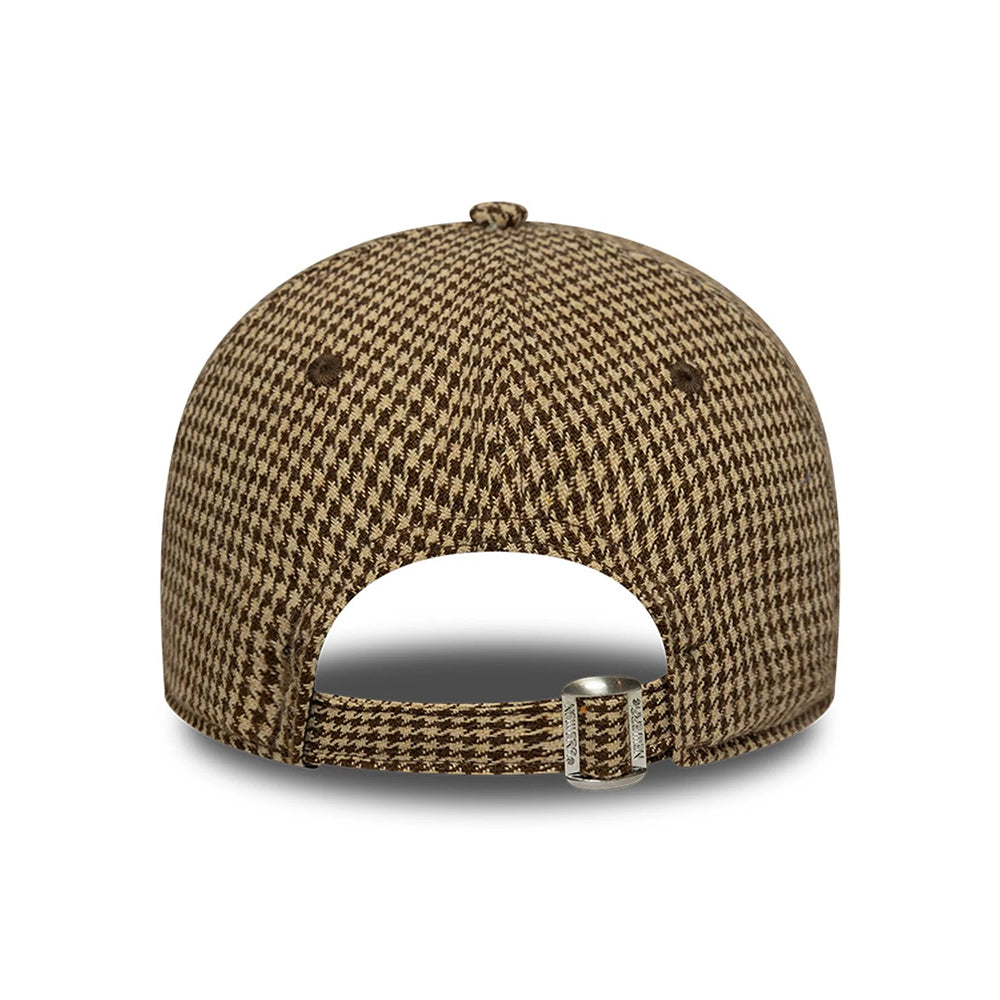 Casquette 9TWENTY MLB Hountstooth L.A. Dodgers beige-marron NEW ERA