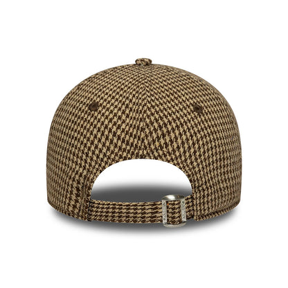 Casquette 9TWENTY MLB Hountstooth L.A. Dodgers beige-marron NEW ERA
