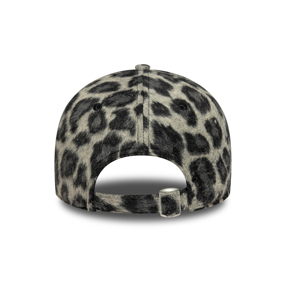Casquette Femme 9FORTY MLB Cosy Animal L.A. Dodgers léopard gris NEW ERA