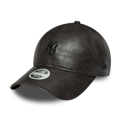 Casquette Femme 9TWENTY MLB Tonal PU New York Yankees noir sur noir NEW ERA