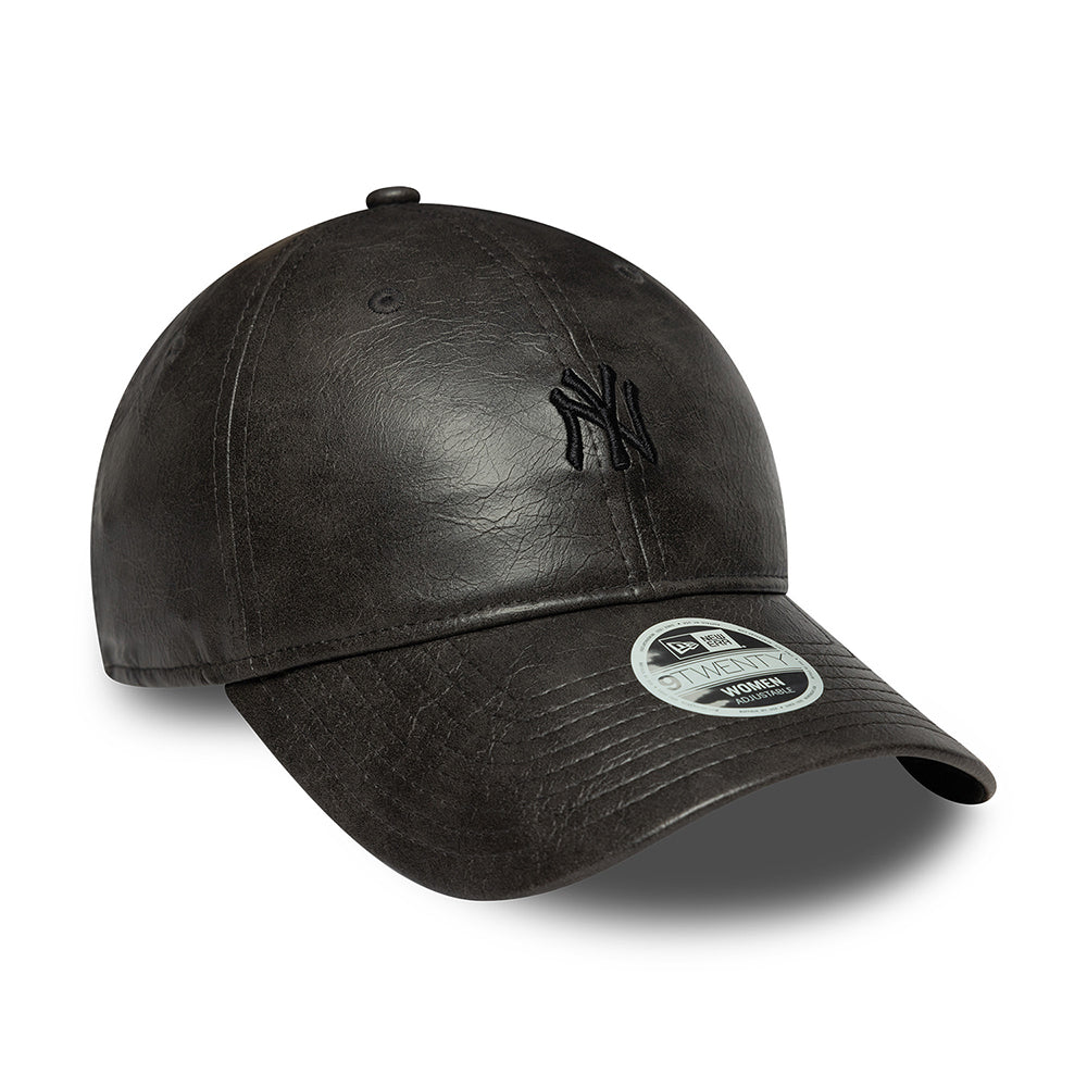 Casquette Femme 9TWENTY MLB Tonal PU New York Yankees noir sur noir NEW ERA