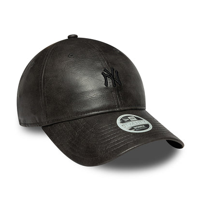 Casquette Femme 9TWENTY MLB Tonal PU New York Yankees noir sur noir NEW ERA