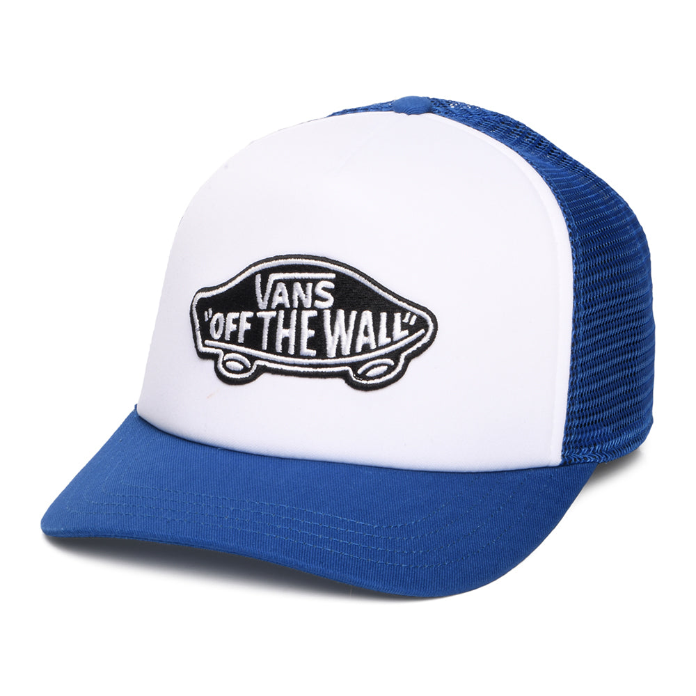 Casquette Trucker à Visière Incurvée Classic Patch bleu-blanc VANS