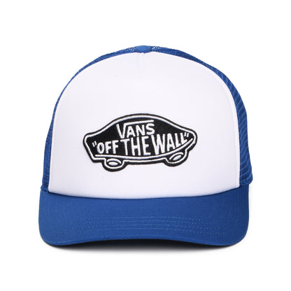 Casquette Trucker à Visière Incurvée Classic Patch bleu-blanc VANS
