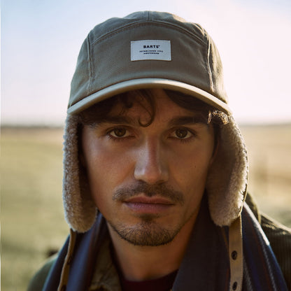 Casquette 5 Panel Avec Protège-Oreilles Hafnar sable BARTS