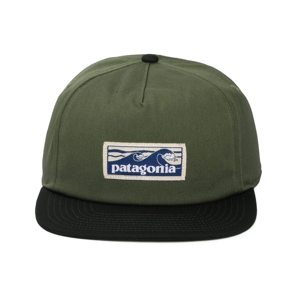 Casquette en Coton Bio Boardshort Label Funfarer vert PATAGONIA