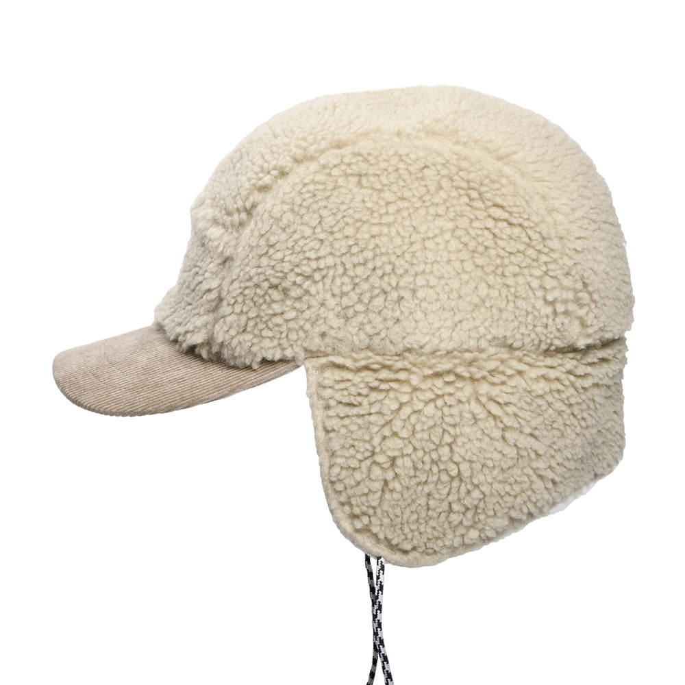 Casquette 5 Panel Avec Protège-Oreilles en Polaire Sherpa Range beige PATAGONIA