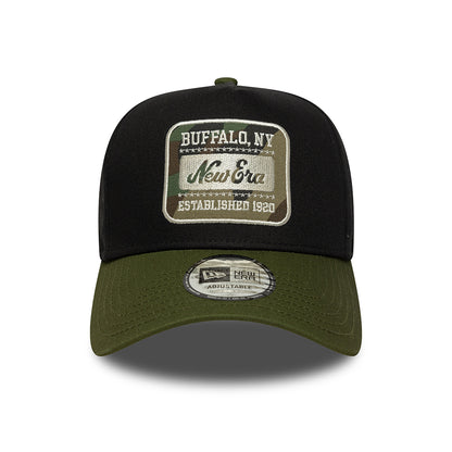 Casquette Snapback 9FORTY NE Camo Patch A-Frame noir-mousse NEW ERA