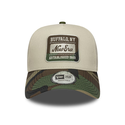 Casquette Snapback 9FORTY NE Camo Patch A-Frame pierre-camouflage NEW ERA