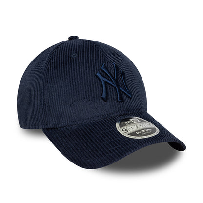 Casquette 9FORTY M-Crown MLB Cord XXV New York Yankees bleu marine NEW ERA