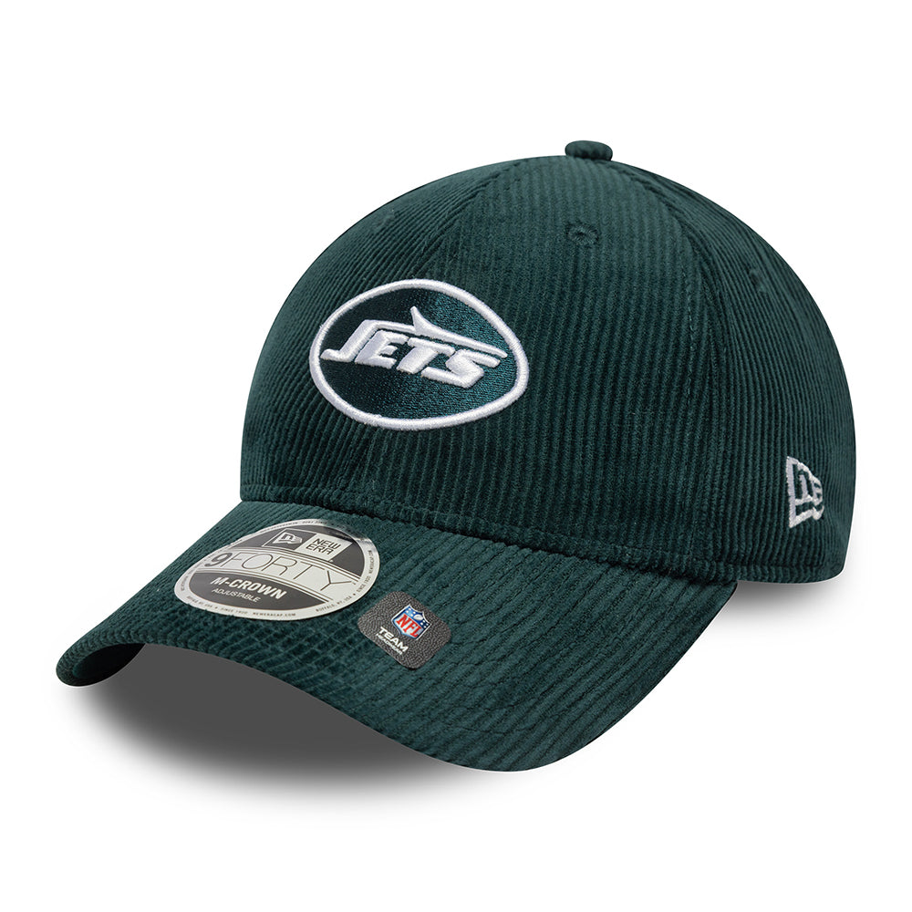 Casquette 9FORTY M-Crown NFL Cord New York Jets turquoise profond NEW ERA