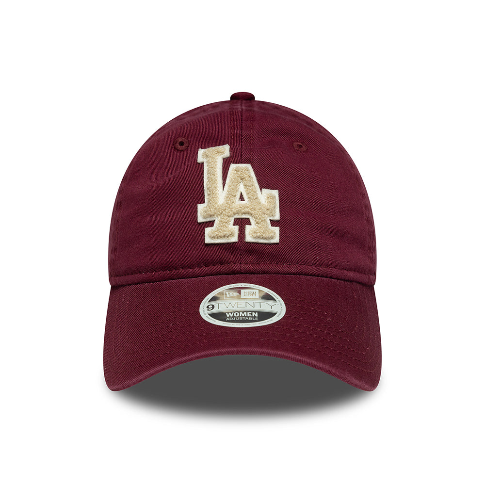 Casquette Femme 9TWENTY MLB Boucle L.A. Dodgers bordeaux-crème NEW ERA