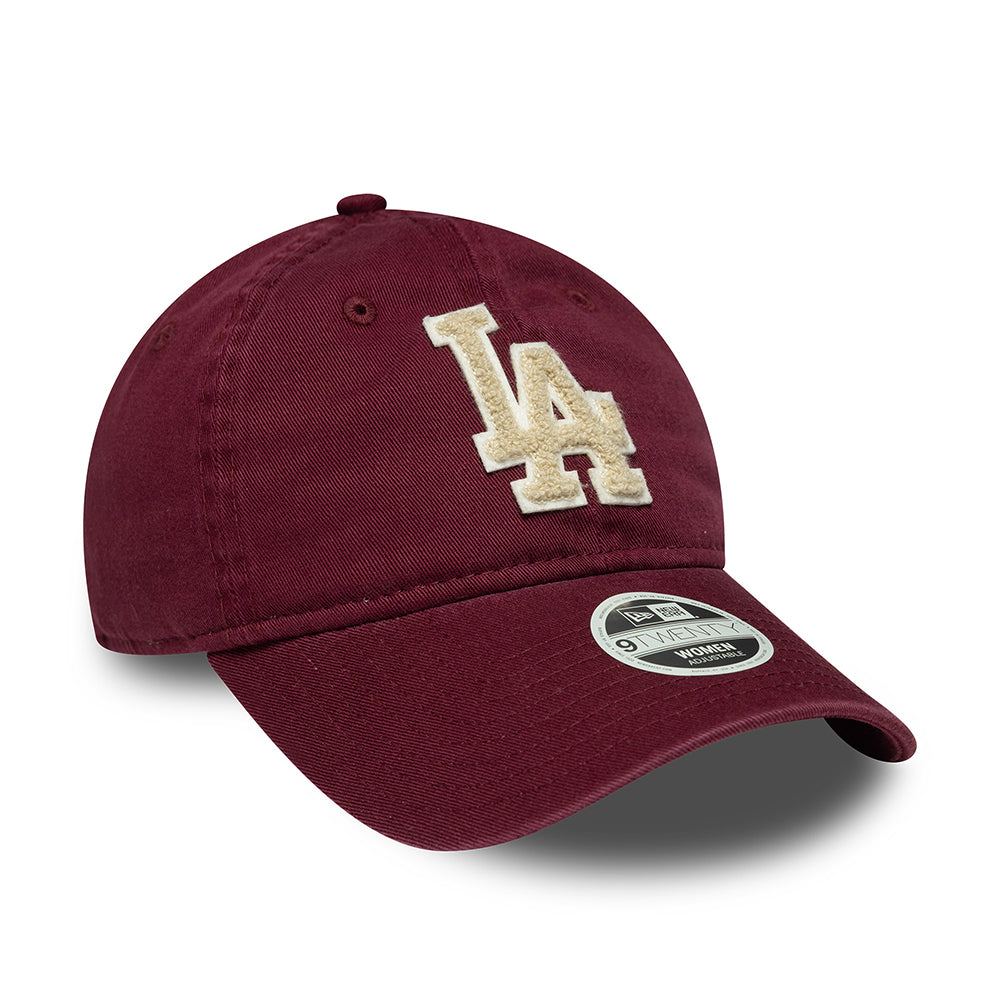 Casquette Femme 9TWENTY MLB Boucle L.A. Dodgers bordeaux-crème NEW ERA