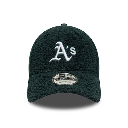Casquette 9FORTY MLB Winter Borg Athletics vert foncé-blanc NEW ERA