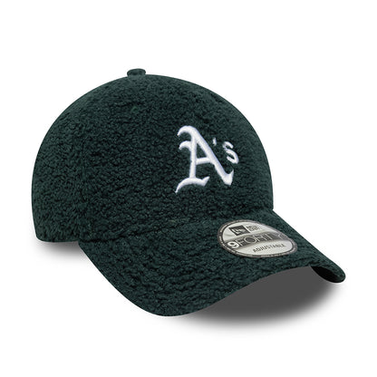 Casquette 9FORTY MLB Winter Borg Athletics vert foncé-blanc NEW ERA
