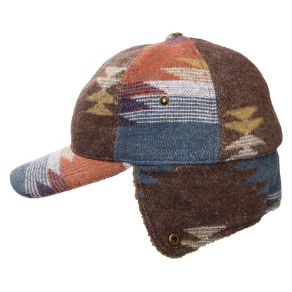 Casquette Avec Protège-Oreilles à Motif Aztèque Sapos marron-multicolore SCALA