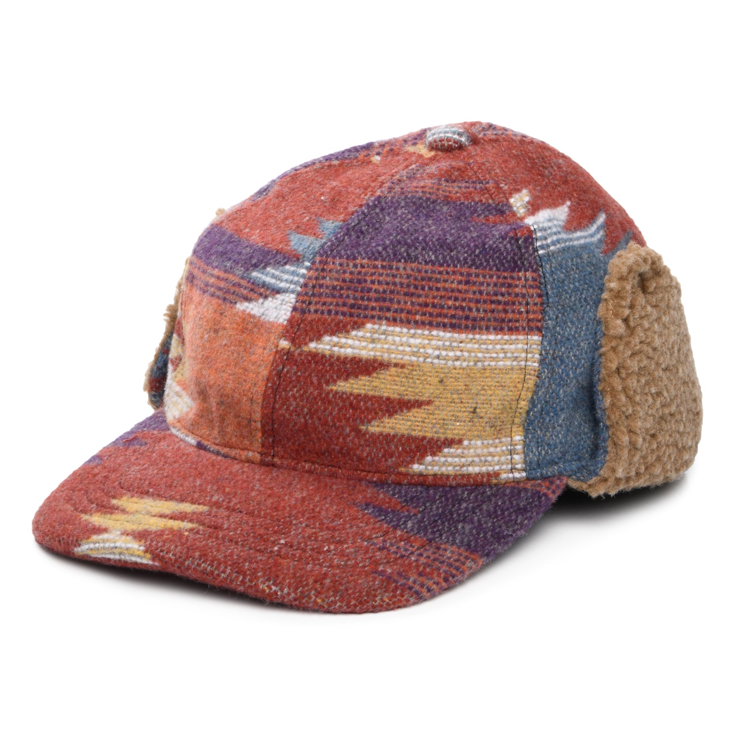 Casquette Avec Protège-Oreilles à Motif Aztèque Sapos rouille mélangé SCALA