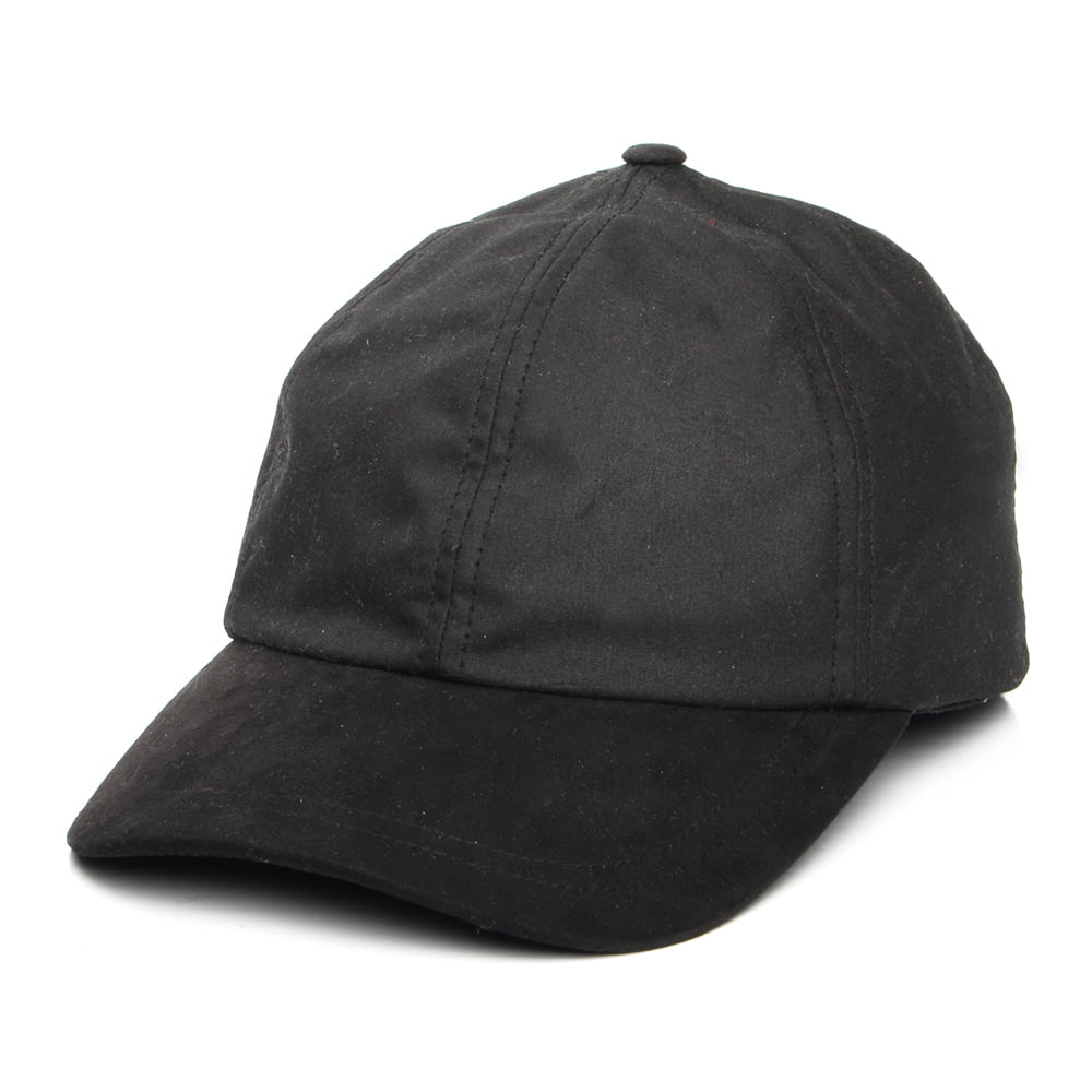 Casquette en Coton Ciré Britannique noir FAILSWORTH