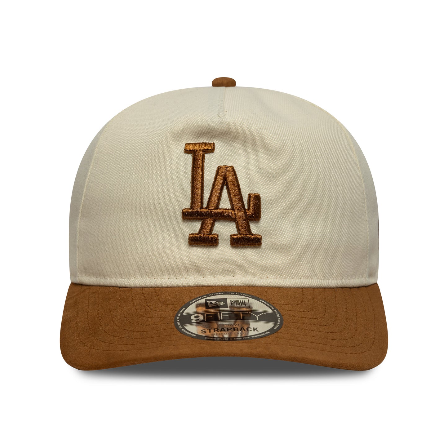Casquette 9FIFTY MLB Suede Visor A-Frame L.A. Dodgers crème-ocre NEW ERA