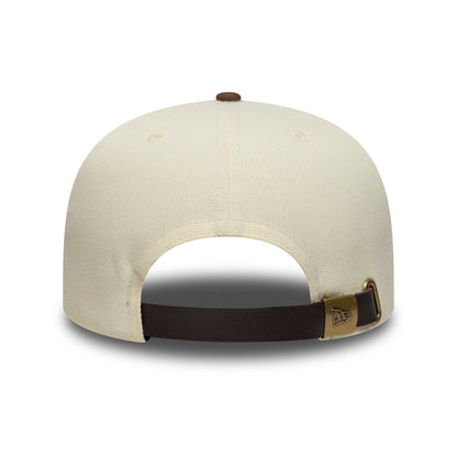 Casquette 9FIFTY MLB Suede Visor A-Frame New York Yankees crème-chocolat NEW ERA